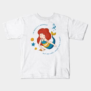 little mermaid Kids T-Shirt